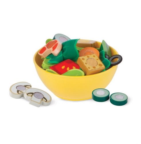 ערכה מעץ חיתוך והכנת סלט דגם Slice&Toss Salad Set