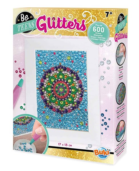 ערכת יצירה בפסיפס נוצץ בצורת מנדלה דגם Be Teens Glitters – Mandala