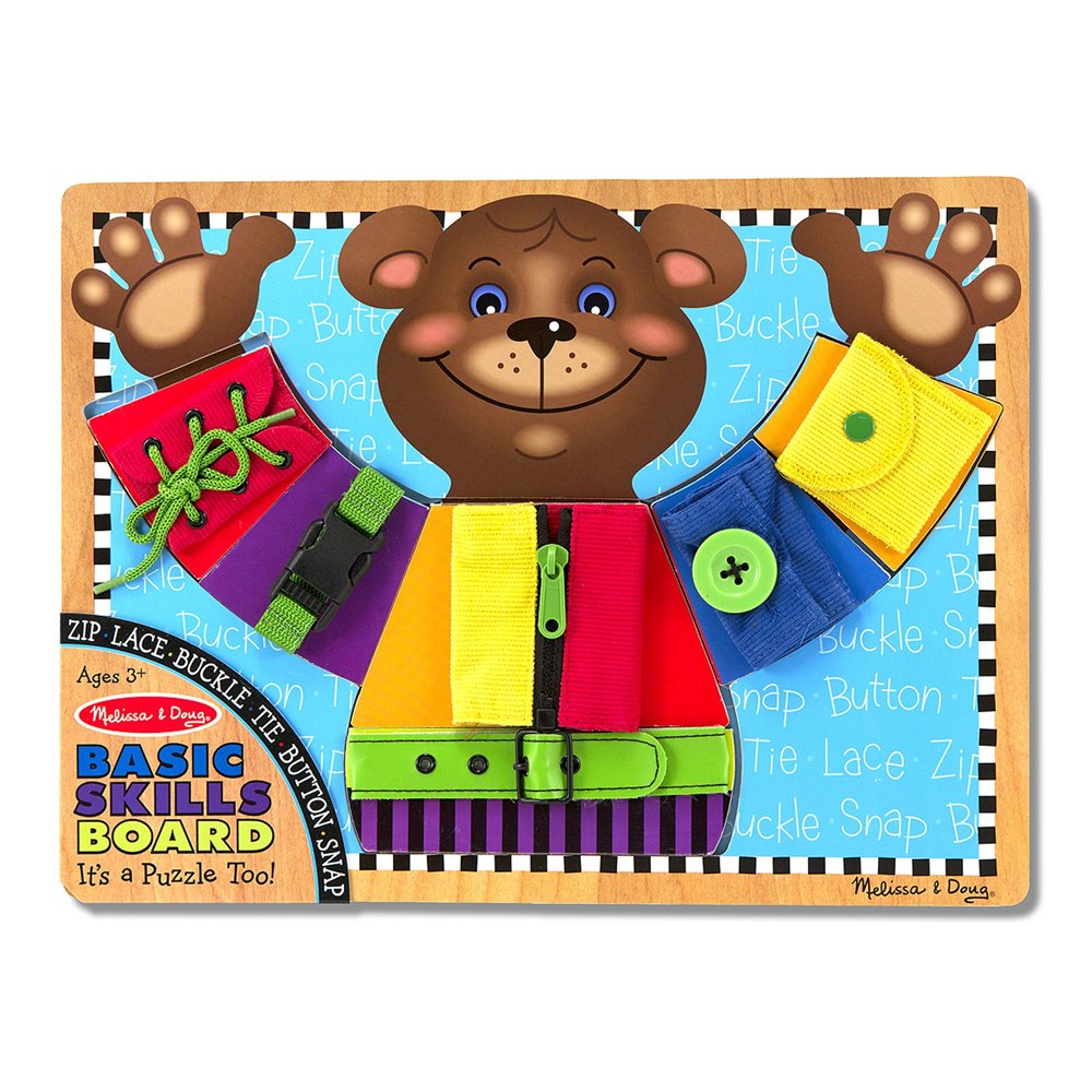 לוח דובי עשוי מעץ דגם Basic Skills Board