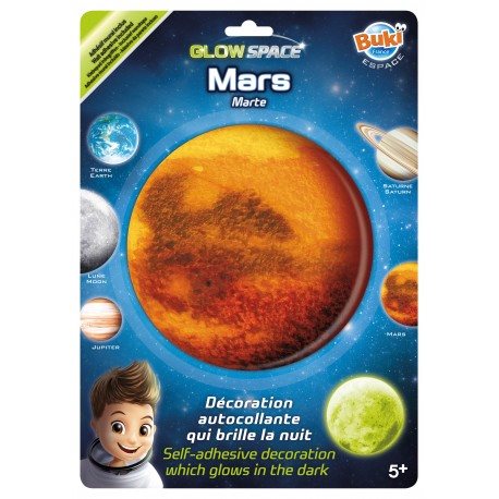 מדבקה זוהרת בחושך מאדים דגם Mars