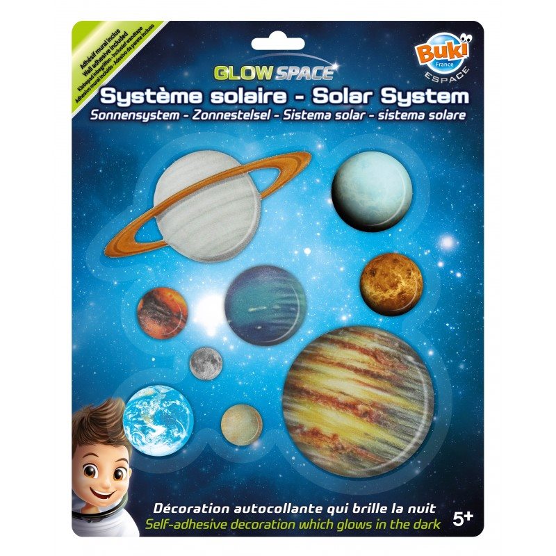 מדבקות זוהרות מערכת השמש דגם Solar System