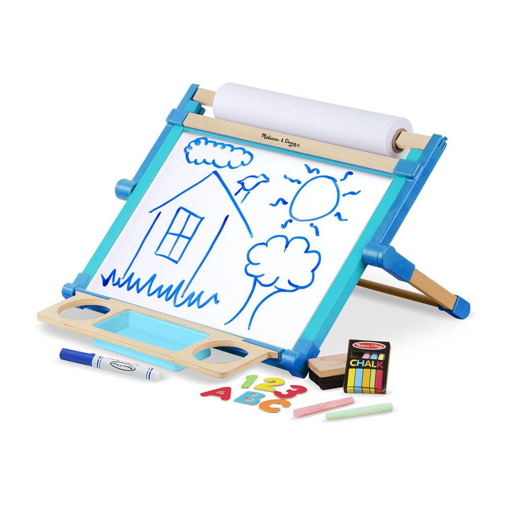לוח מגנטי שולחני דו צדדי דגם Deluxe Double-Sided Tabletop Easel