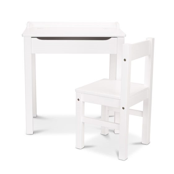 סט שולחן עבודה ומשחק לילדים מעץ דגם Child's Lift-Top Desk & Chair