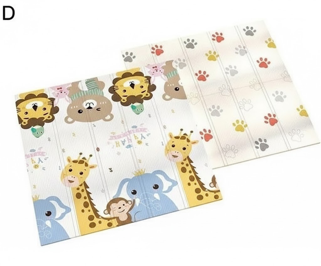 שטיח פעילות מתקפל עשוי XPE איכותי דו-צדדי בגודל 180X195 עובי 1 סמ דגם Safari